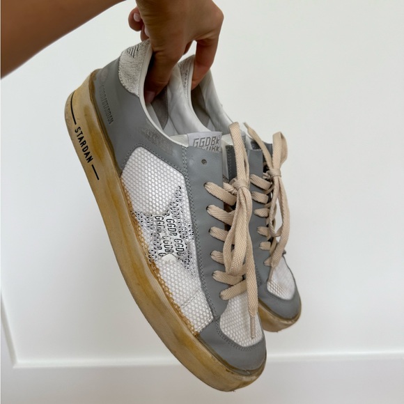 Men's Stardan with white leather star with GGDB print - Size 43 - Picture 4 of 8